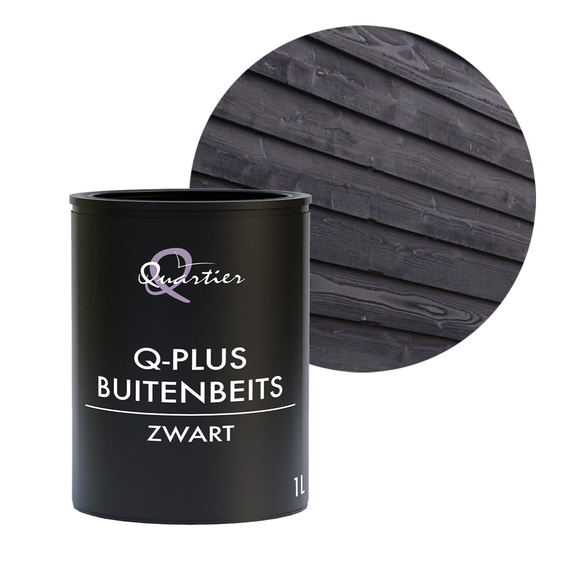 Q-plus Buitenbeits Zwart
